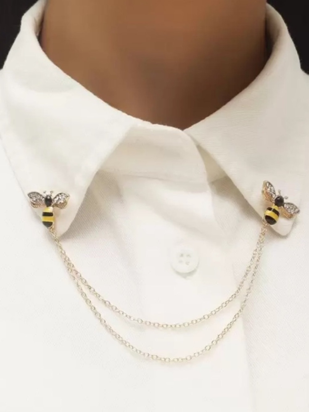 Bee Collar Chain Brooches
